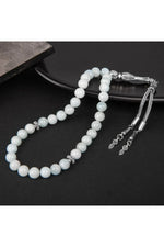Akuamarin Doğal Taş Tesbih 33lük - 8mm