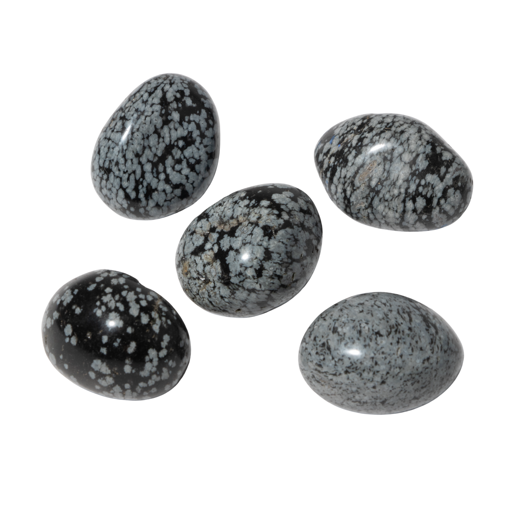 Karlı Obsidyen Doğal Taş Tımbıl El Taşı