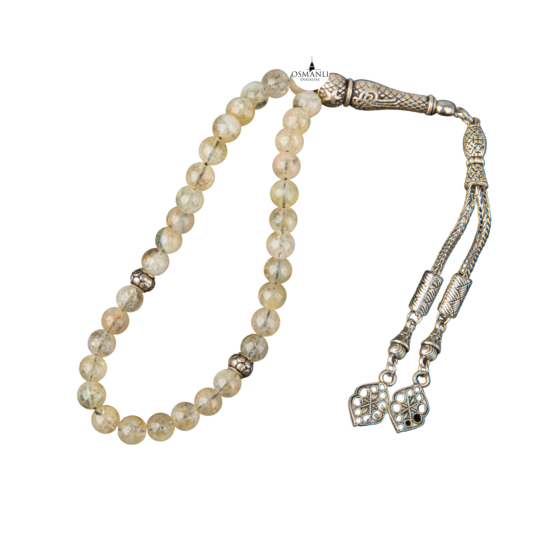Sitrin Doğal Taş Tesbih 33lük - 6mm