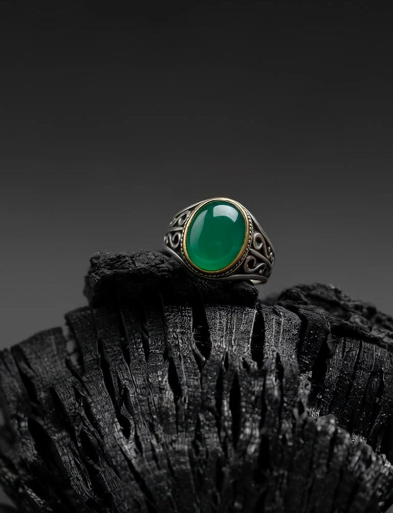 Erkek Doğal Taş Yüzük