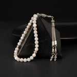 Ay Taşı Doğal Taş Tesbih 33lük - 6mm