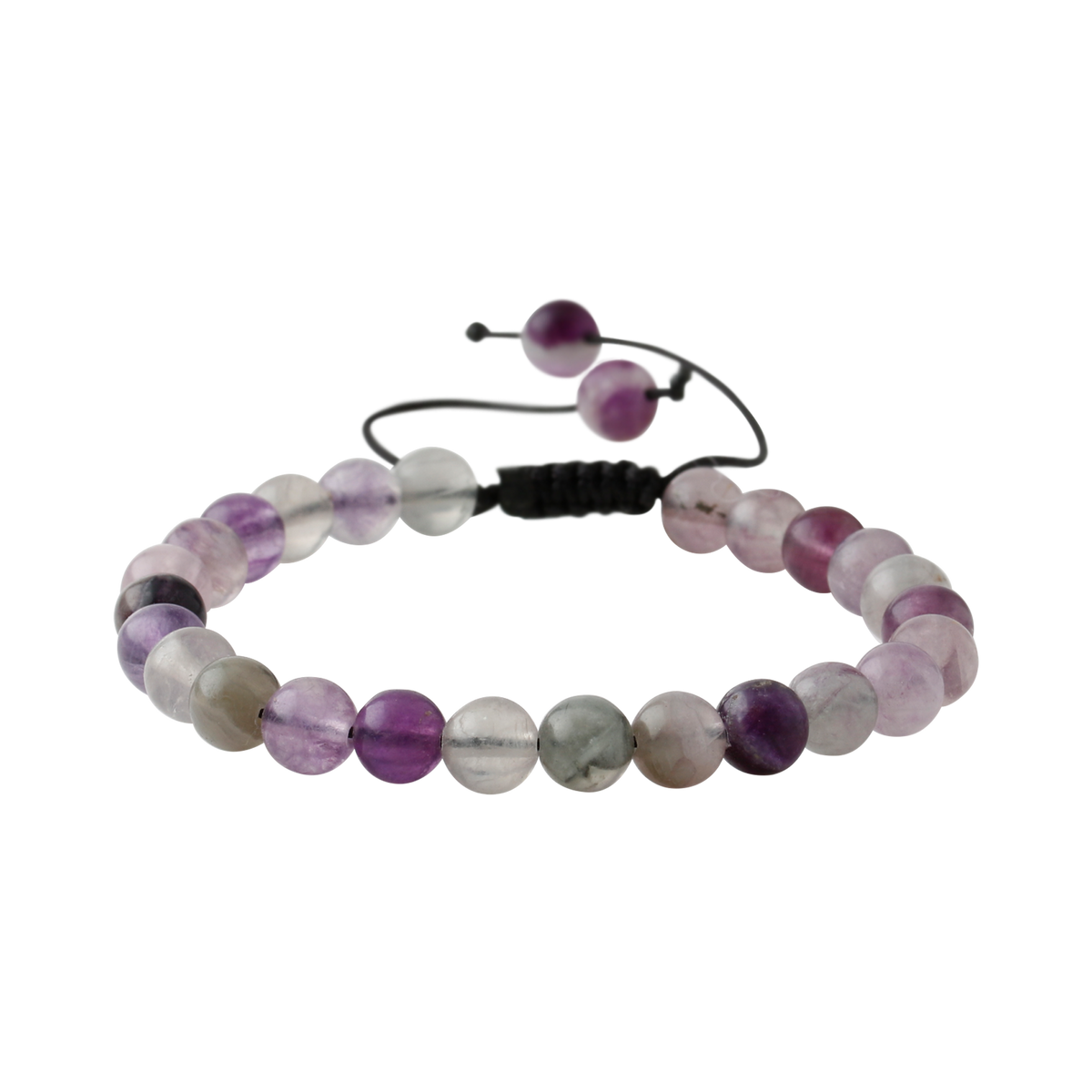 Mor Florit 8mm Doğal Taş Bileklik