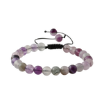 Mor Florit 8mm Doğal Taş Bileklik