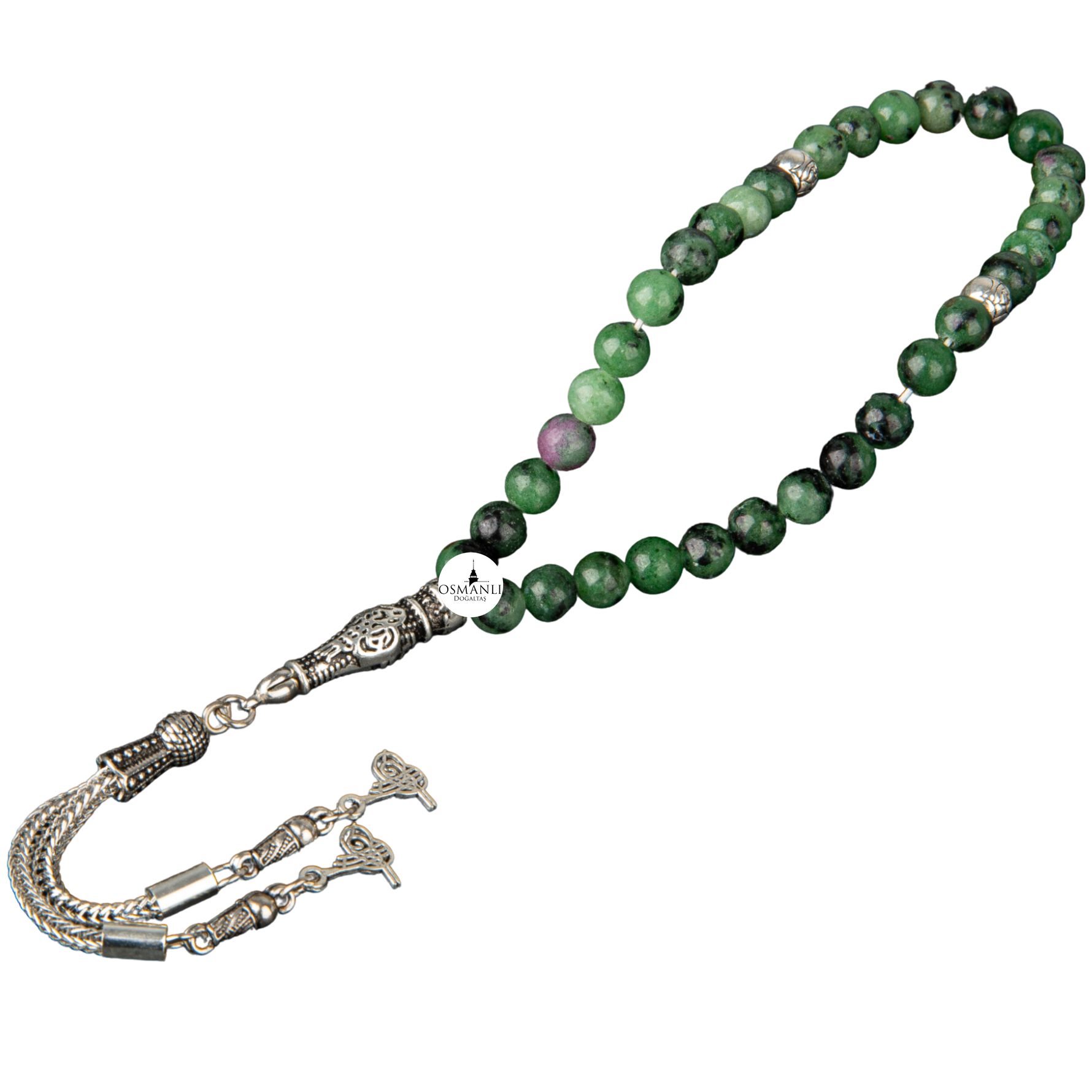 Anyolit Doğal Taş Tesbih 33lük - 6mm