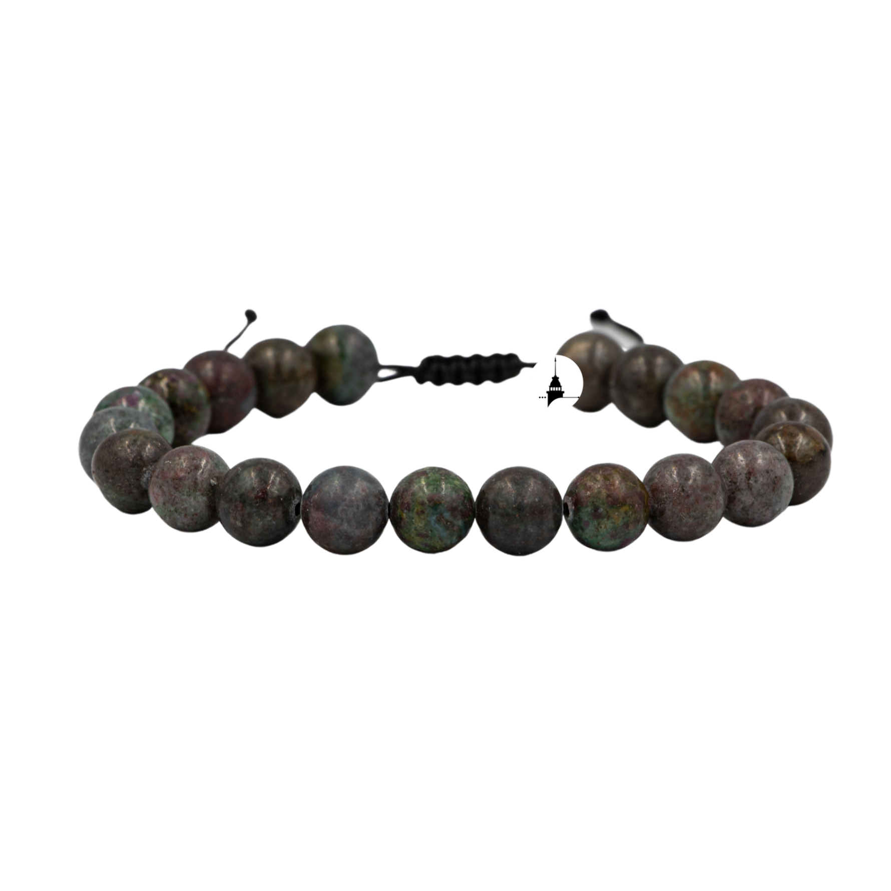 Ruby Kiyanit 8mm Merdiven Kapama Doğal Taş Bileklik