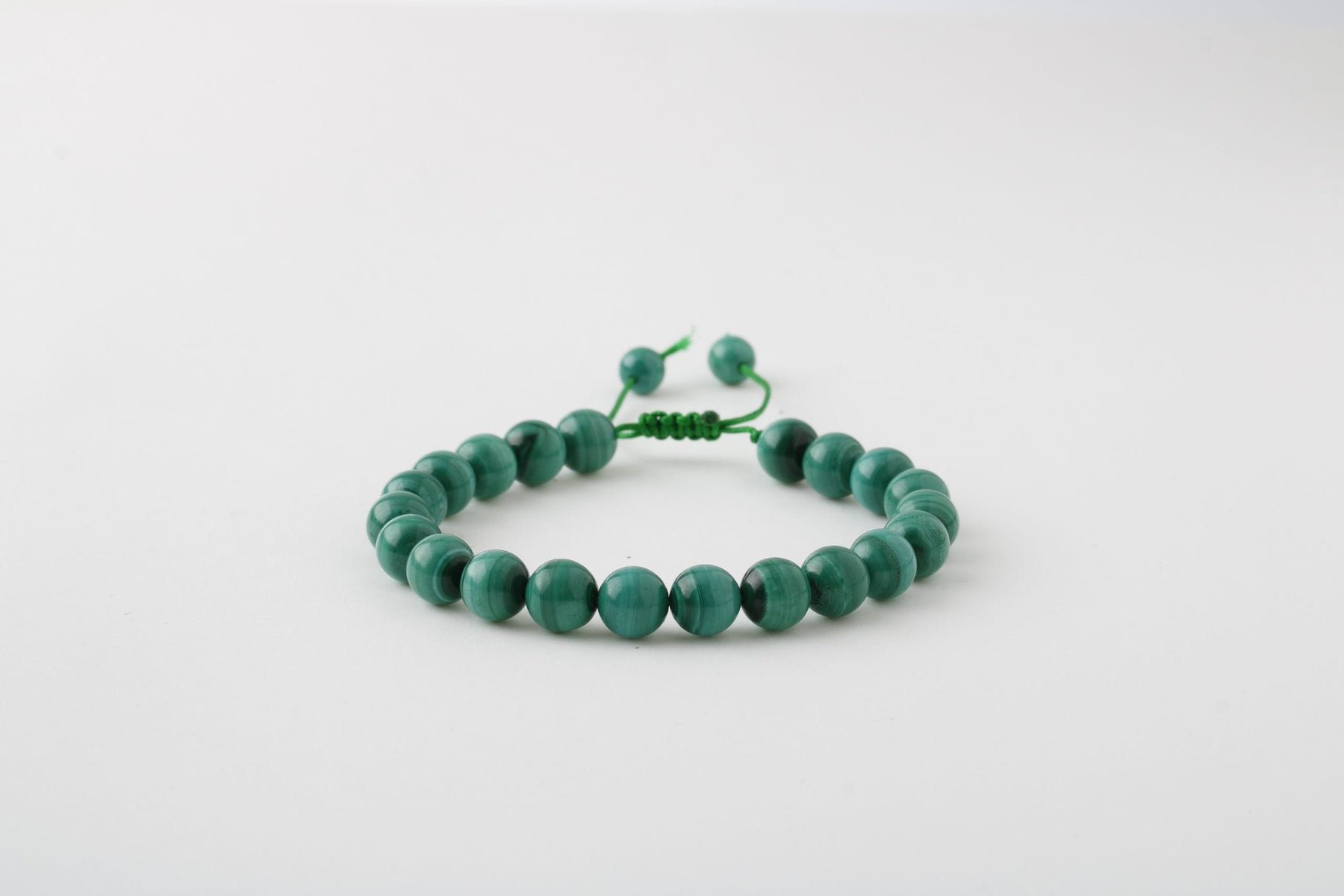 Malakit 8mm Merdiven Kapama Doğal Taş Bileklik