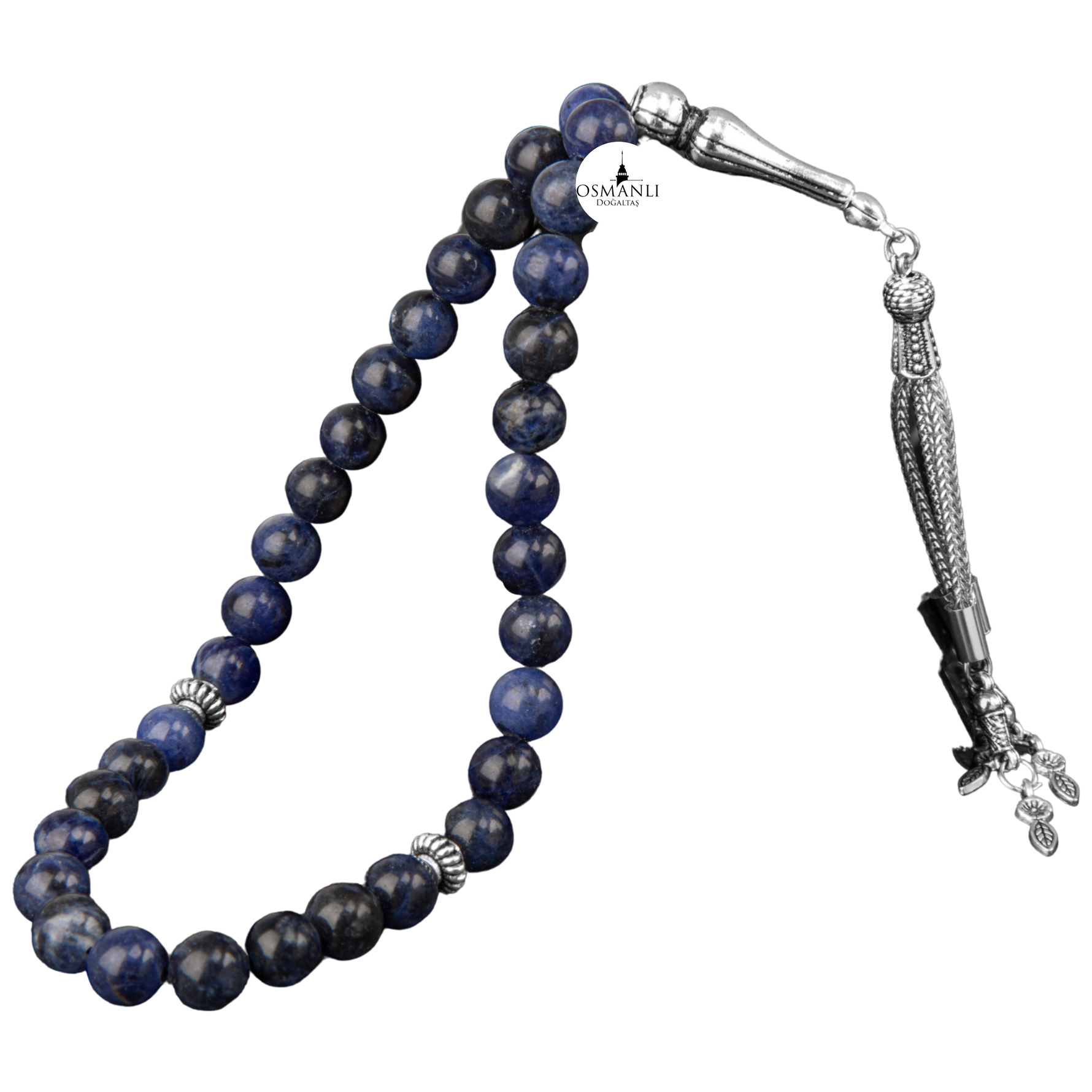 Sodalit Doğal Taş Tesbih 33lük - 8mm