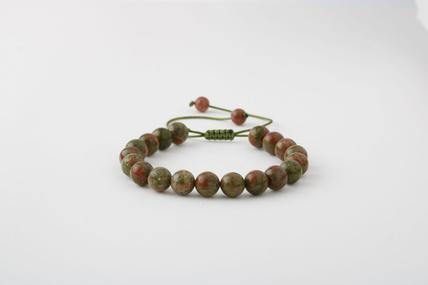 Unakit 8mm Merdiven Kapama Doğal Taş Bileklik