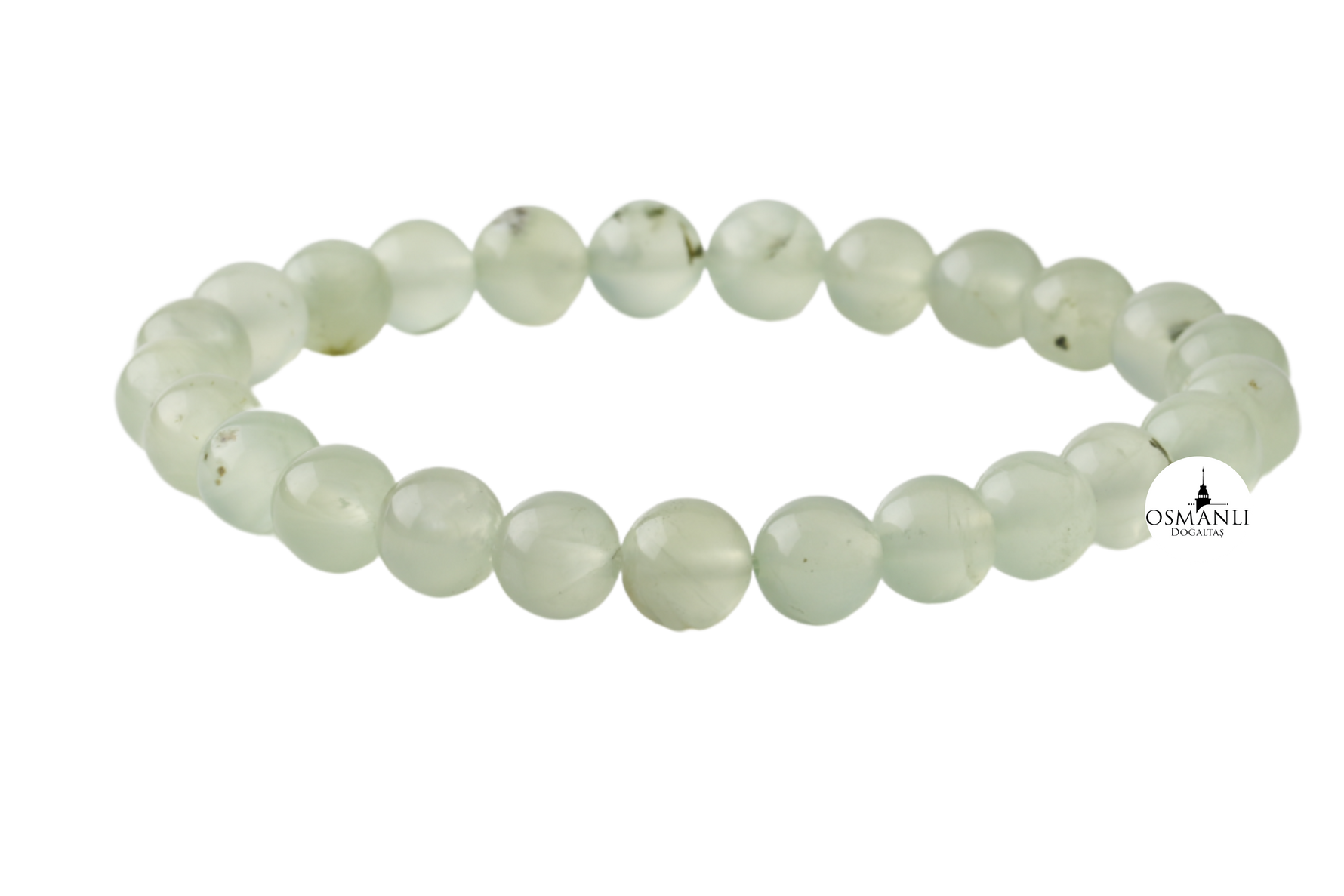 Prehnit 8mm Doğal Taş Bileklik