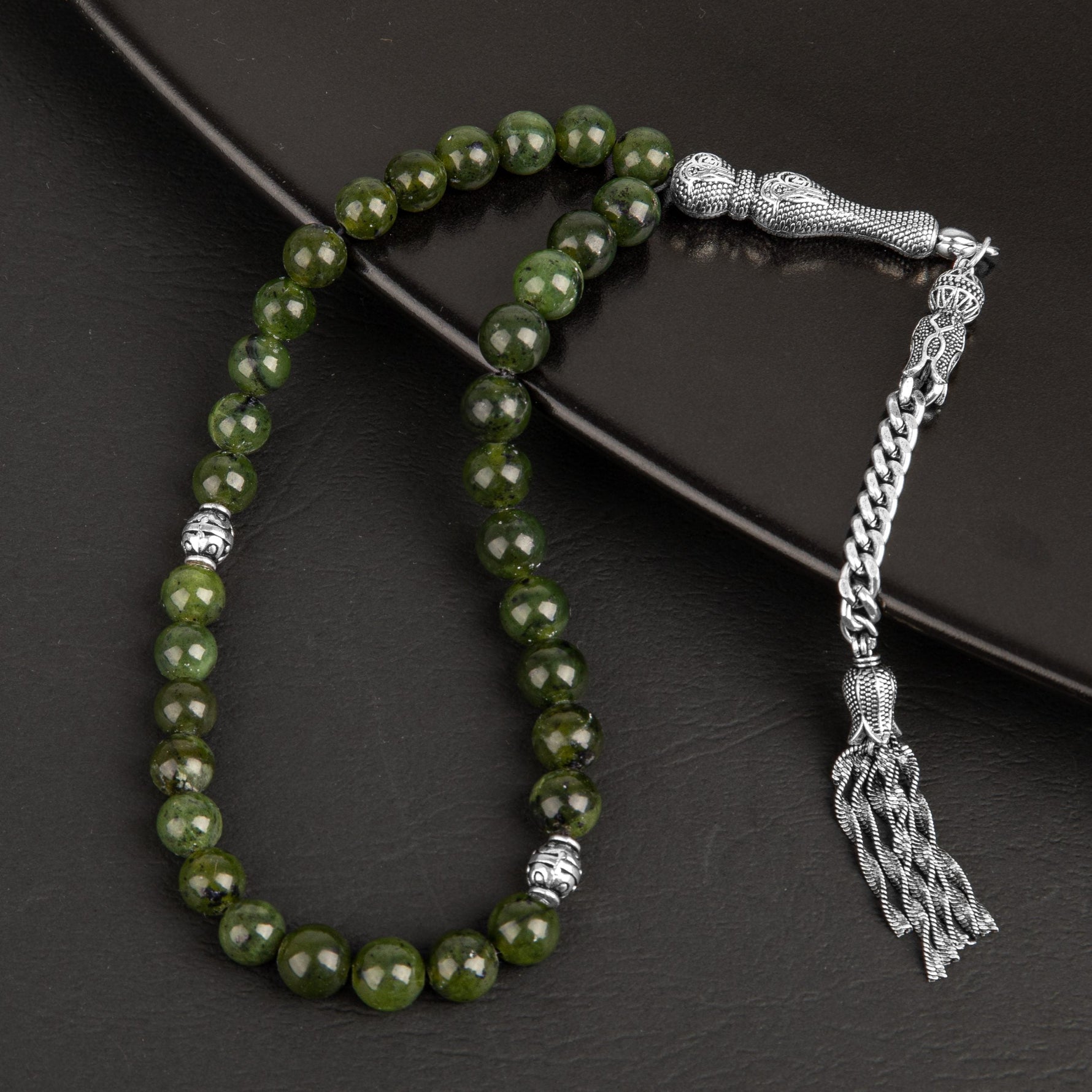 Yeşim Doğal Taş Tesbih 33lük - 8mm