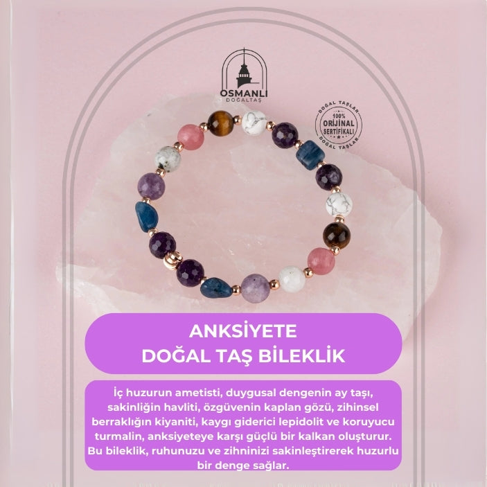Anksiyete Doğal Taş Bileklik