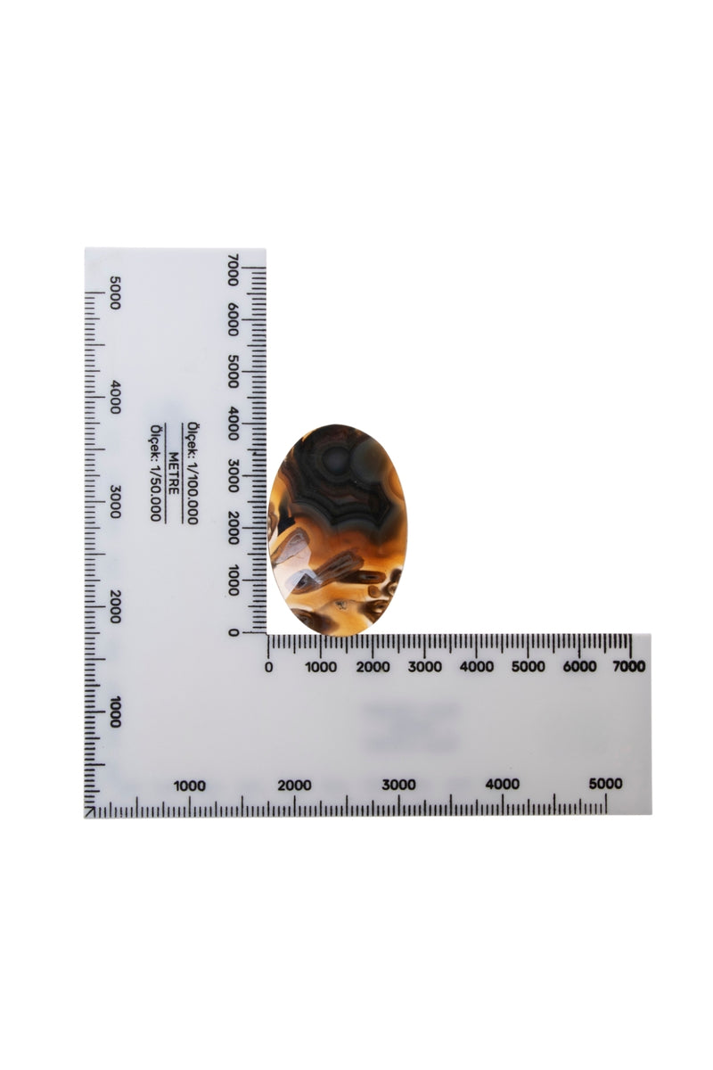 Oval Kesim Akik Taşı Kabaşon (S.K. 492)
