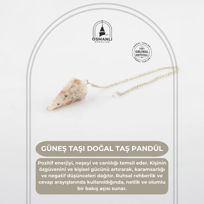 Güneş Taşı Doğal Taş Pandül