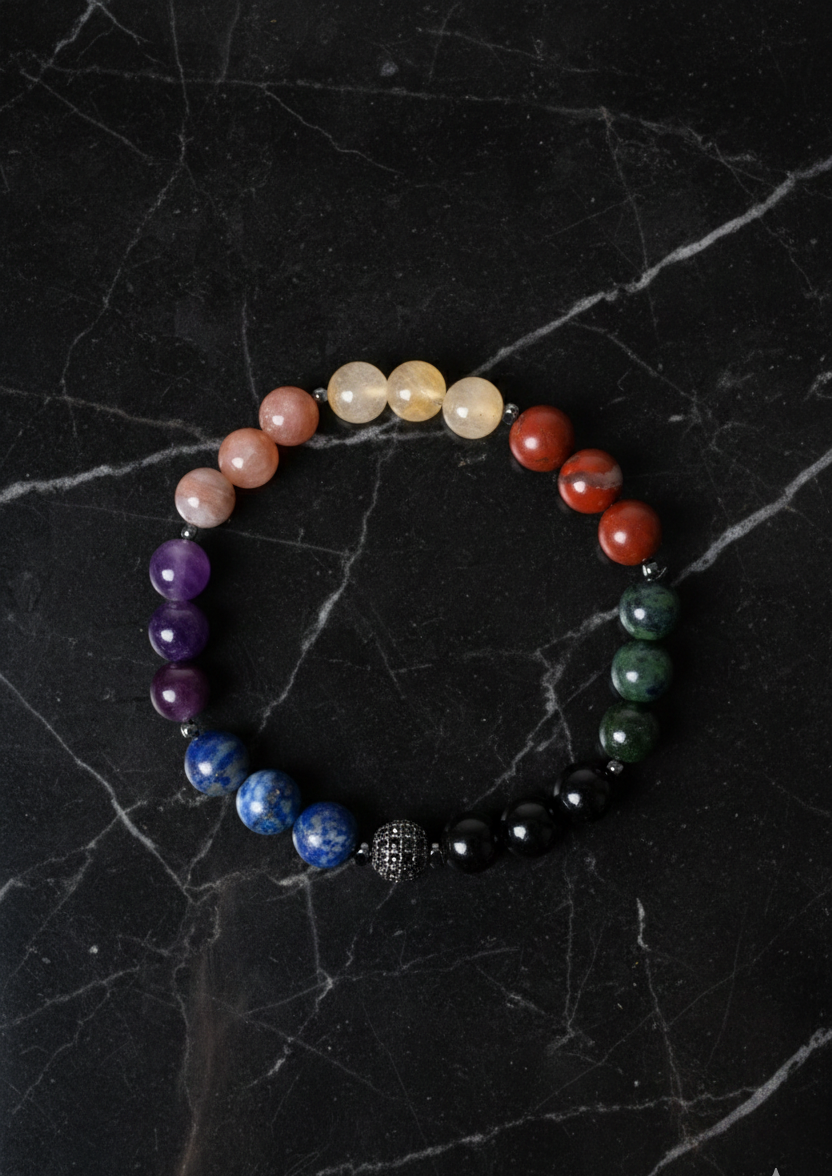 Sertifikalı Çakra Doğal Taş Bileklik