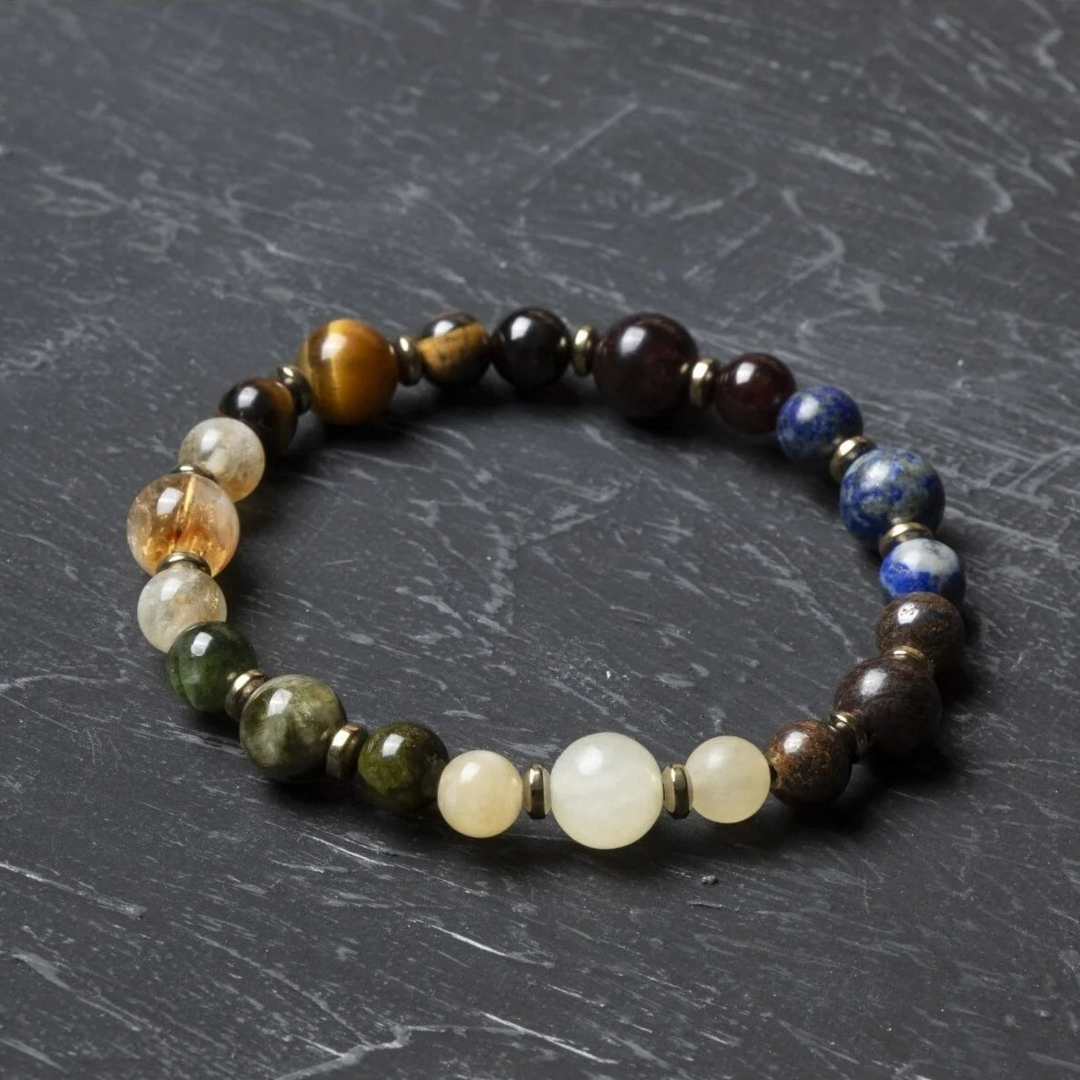 Osmanlı Doğal Taş Sertifikalı Aslan Burcu Doğal Taş Bileklik