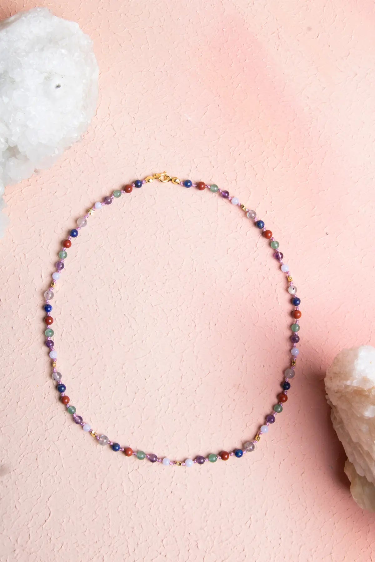 Sertifikalı Yay Burcu Gümüş Yıldızlı Doğal Taş Kolye