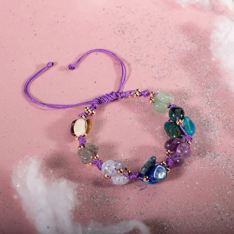Yay Burcu Bileklik Ametist, Jasper, Kalsedon, Labradorit, Lapis Lazuli, Mavi Apatit, Yeşil Aventurin