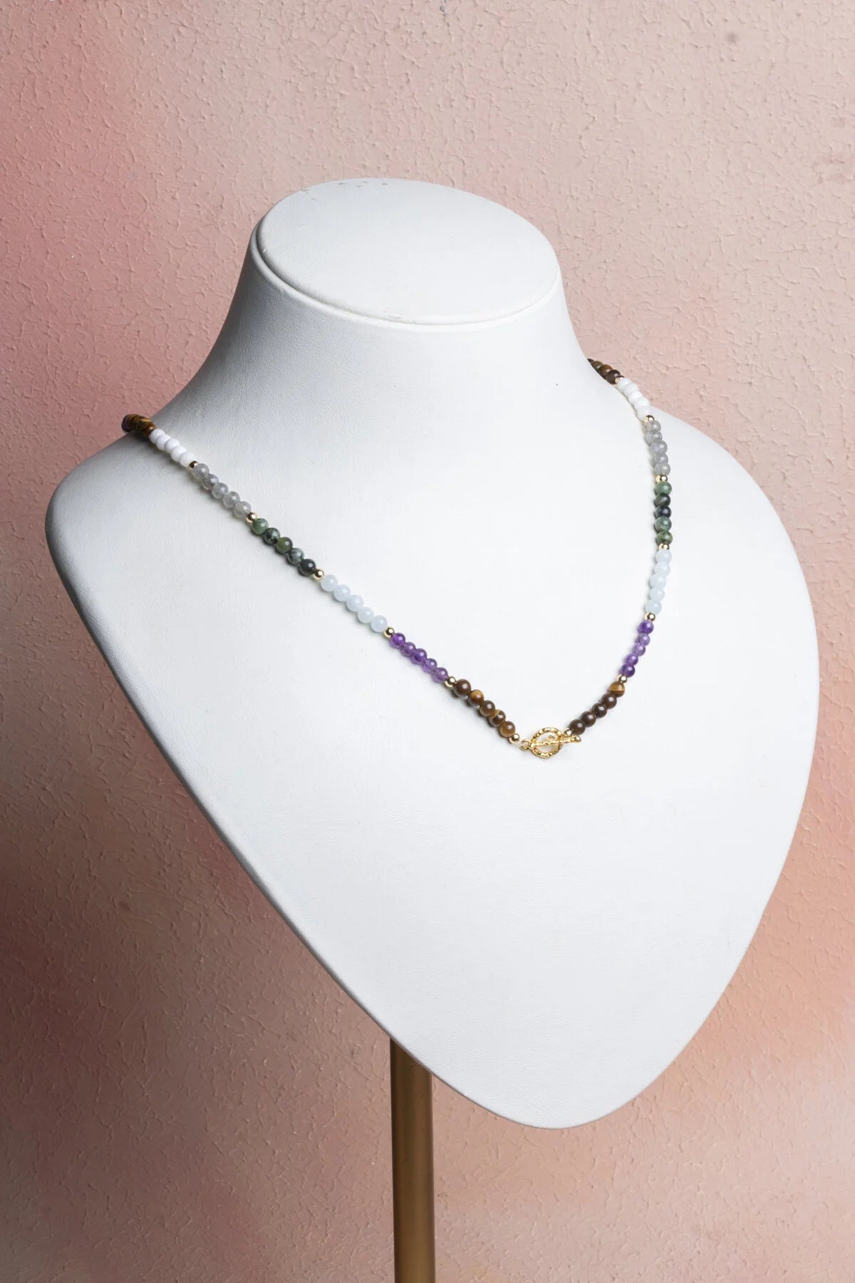 Sertifikalı Kova Burcu Doğal Taş Kolye