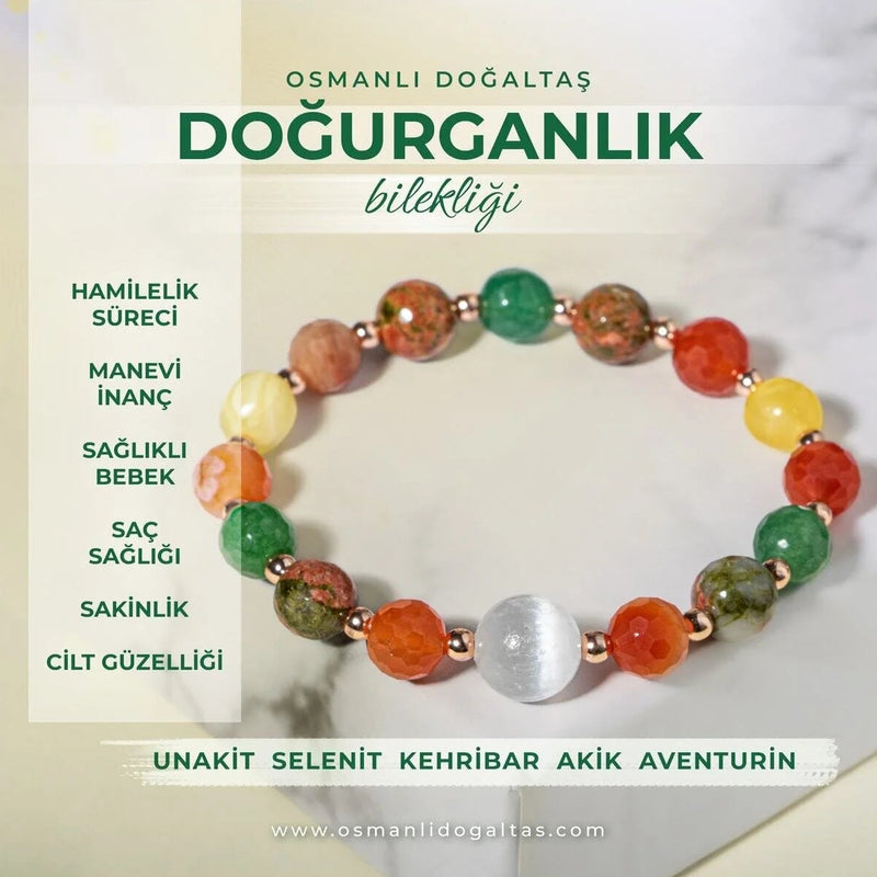 Doğal Taş Kadın Bilekliği