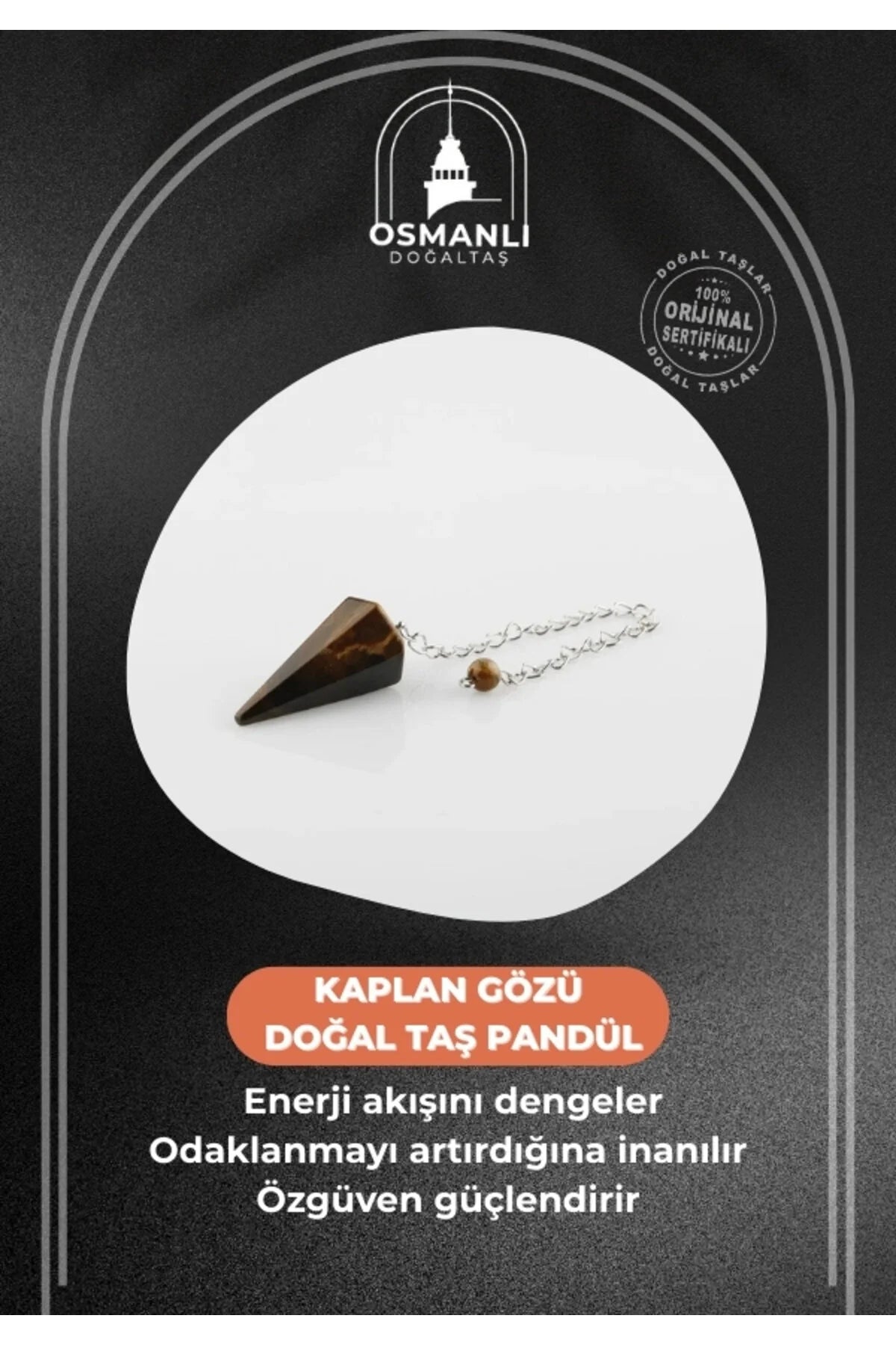 Kaplan Gözü Doğal Taş Pandül