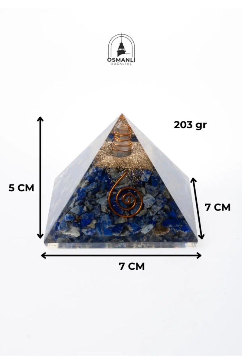 Sertifikalı Lapis lazuli Piramit