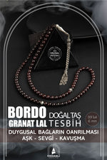 Bordo Granat Lal Doğal Taş Tesbih 99luk - 6mm