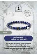 Lapis Lazuli 6mm Doğal Taş Bileklik