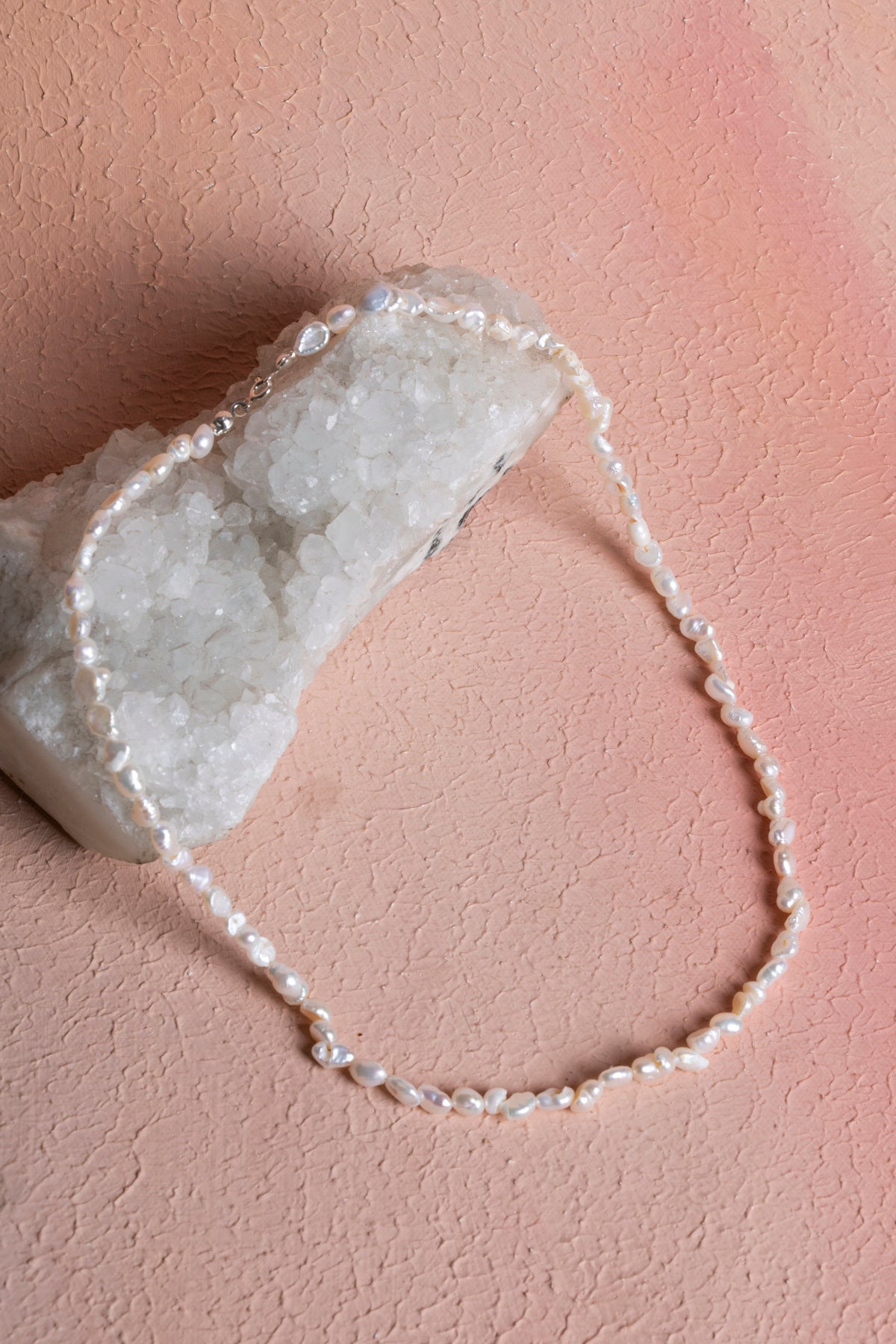 Sertifikalı İnci Doğal Taş Kolye (SK:350)