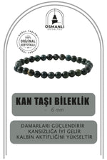 Kan Taşı 6mm Doğal Taş Bileklik