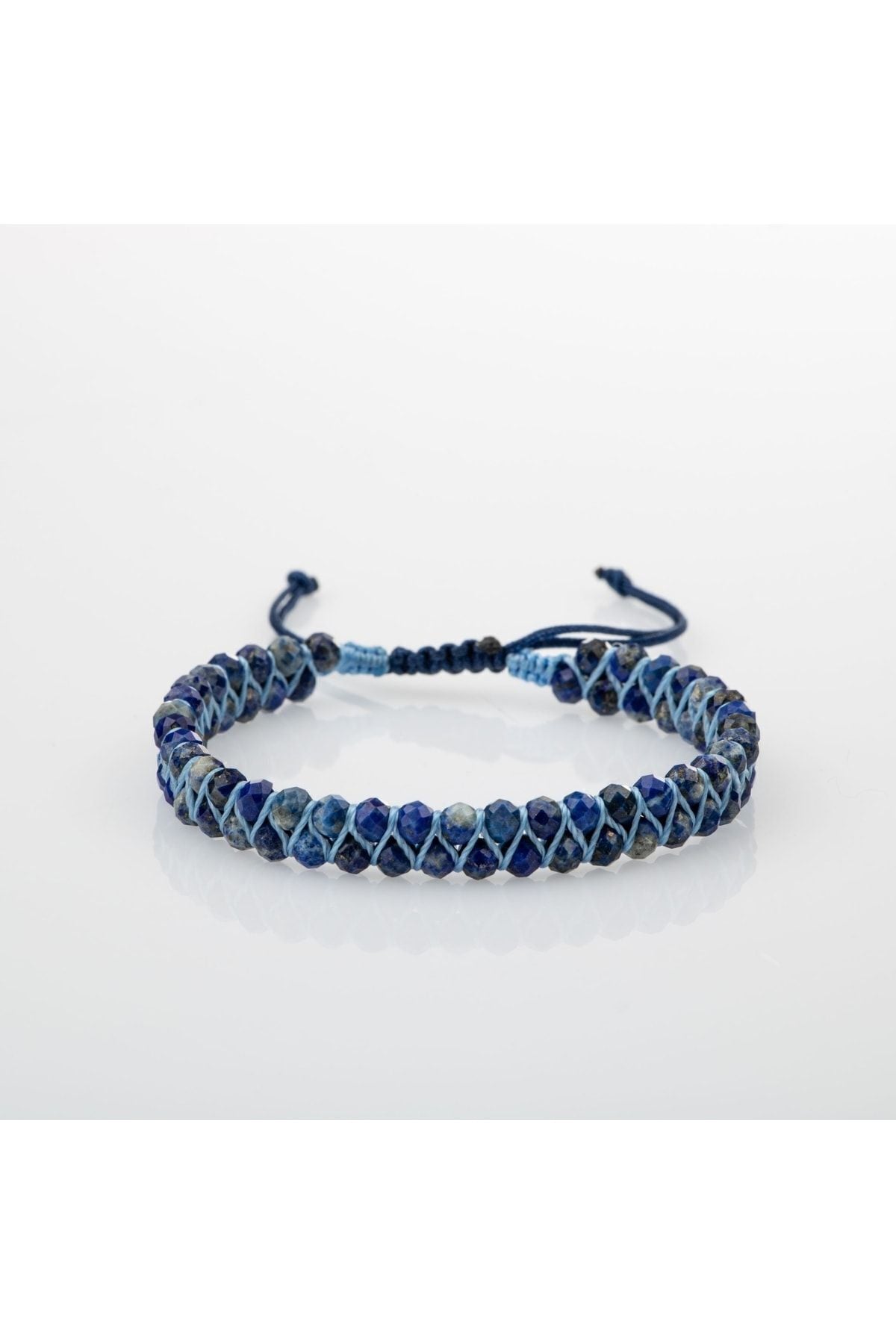 Lapis Lazuli 3-4mm Çift Sıra Doğal Taş Bileklik