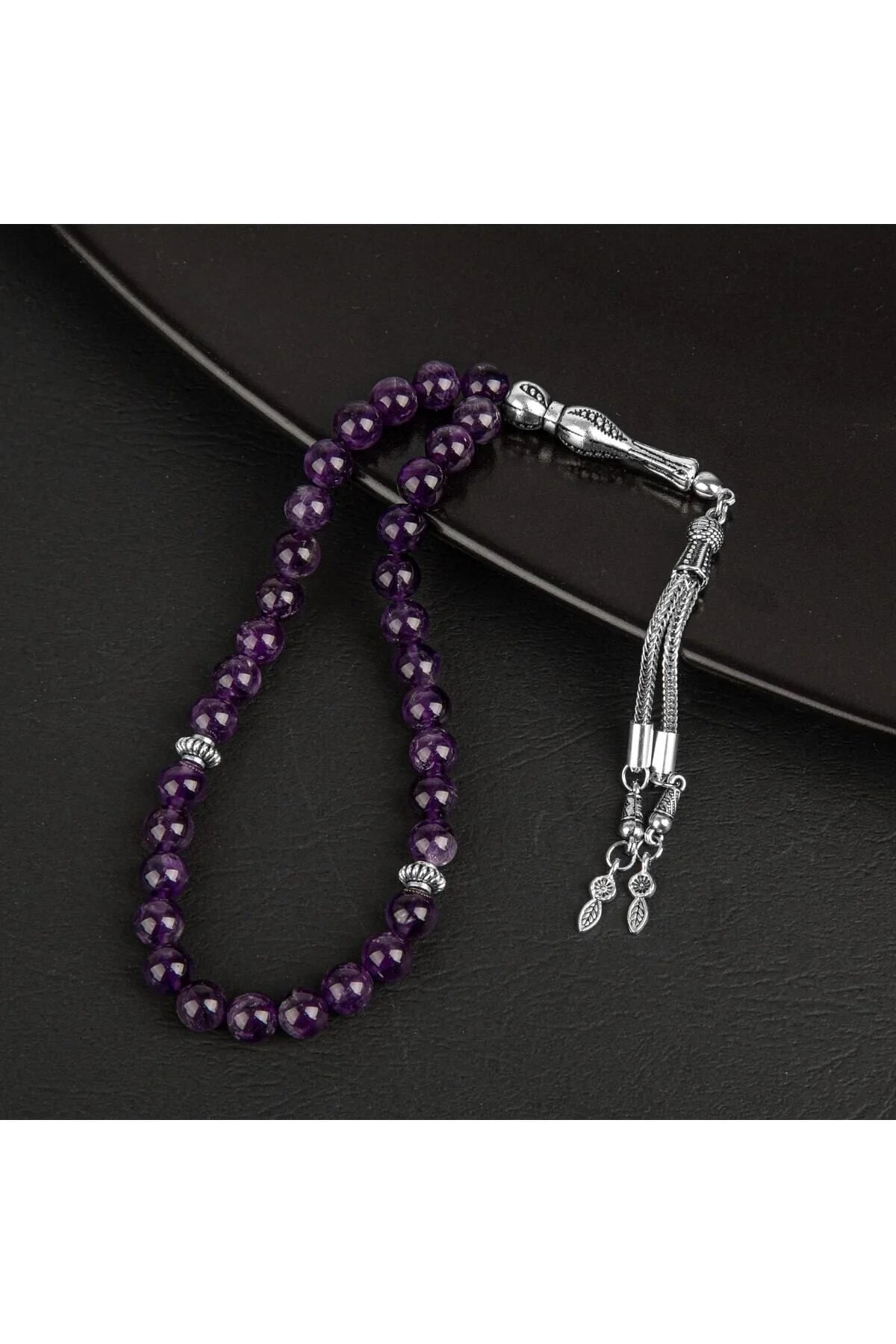 Ametist Doğal Taş Tesbih 33lük - 8mm