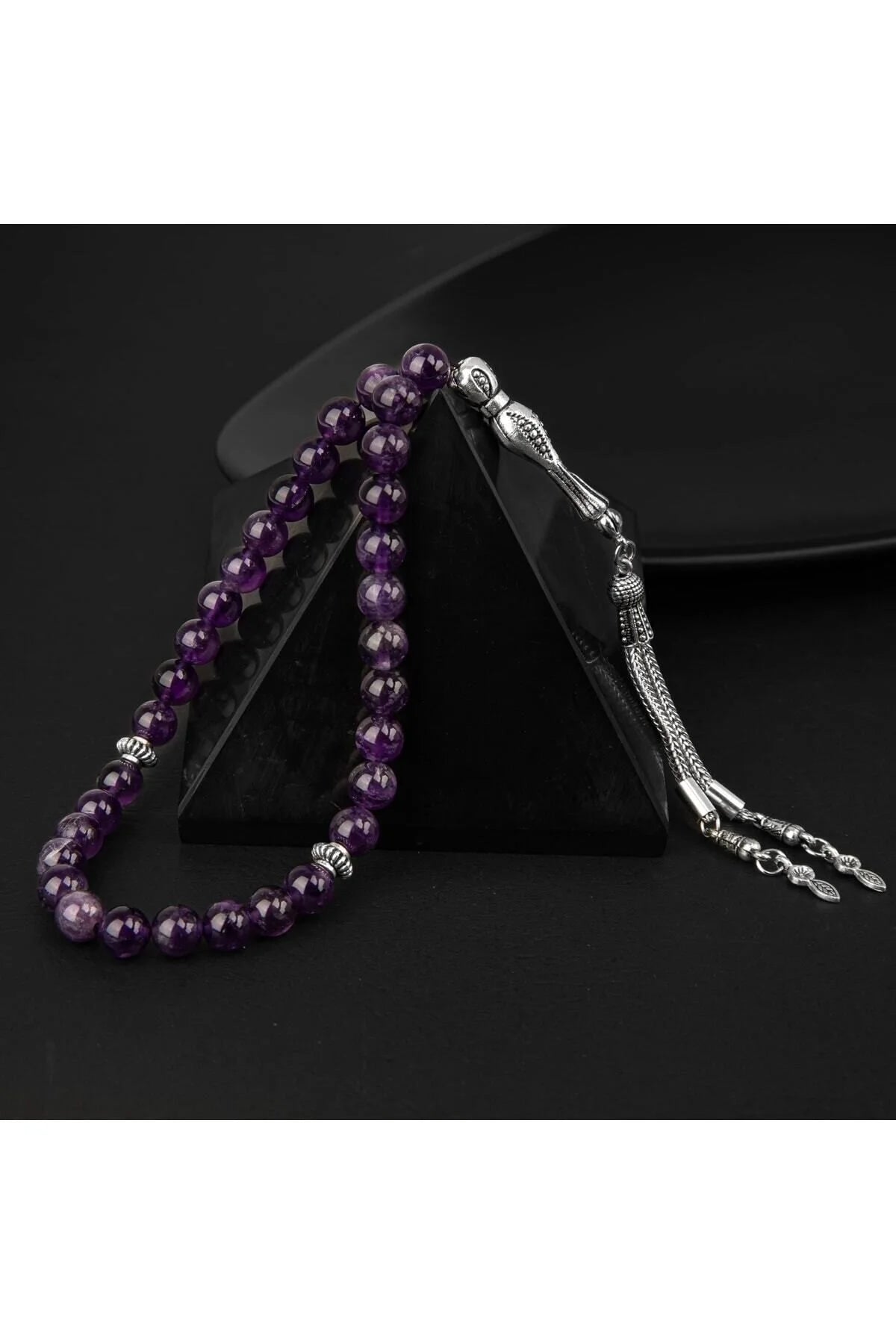 Ametist Doğal Taş Tesbih 33lük - 8mm