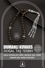 Dumanlı Kuvars Doğal Taş Tesbih 33lük - 8mm