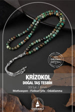 Krizokol Doğal Taş Tesbih 99luk - 6mm