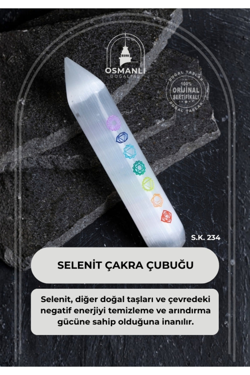 Selenit Çakra Çubuğu (S.K.224)