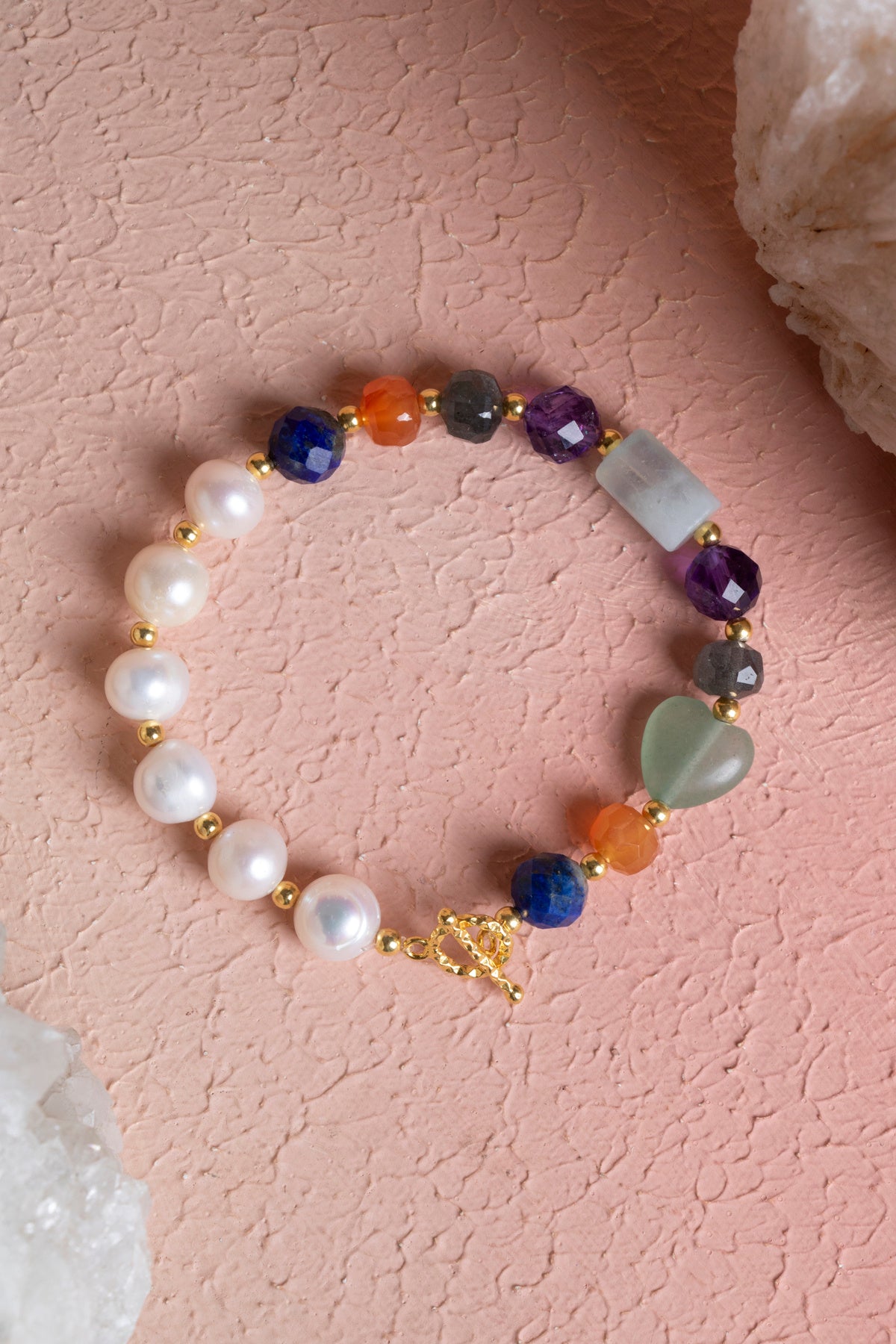 Sertifikalı Yay Burcu Gümüş Kapama Doğal Taş Bileklik (SK:271)