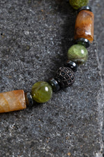 Sertifikalı Zebercet, Sitrin, Hematit Doğal Taş Bileklik