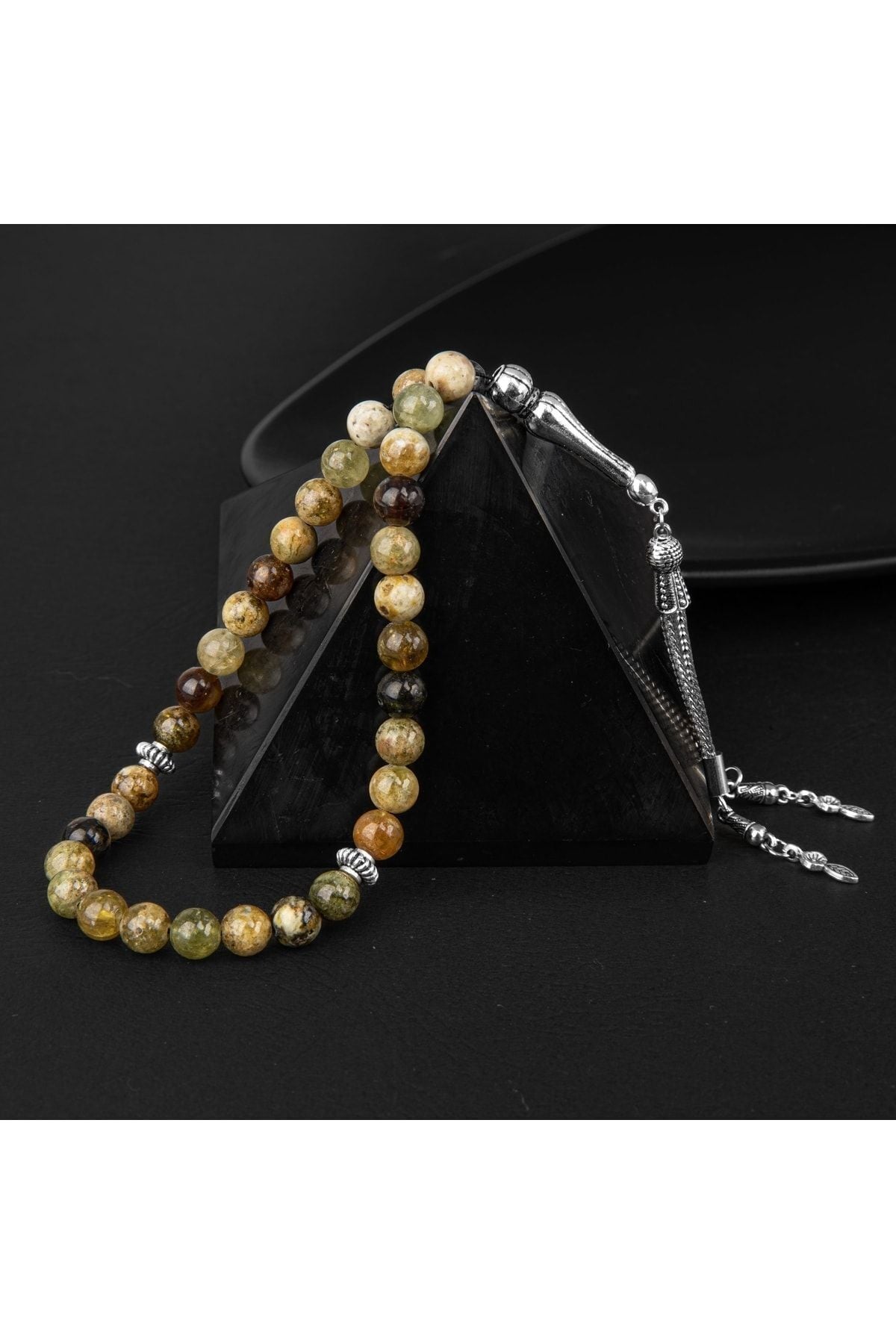 Tsavorit Lal Doğal Taş Tesbih 33lük - 8mm