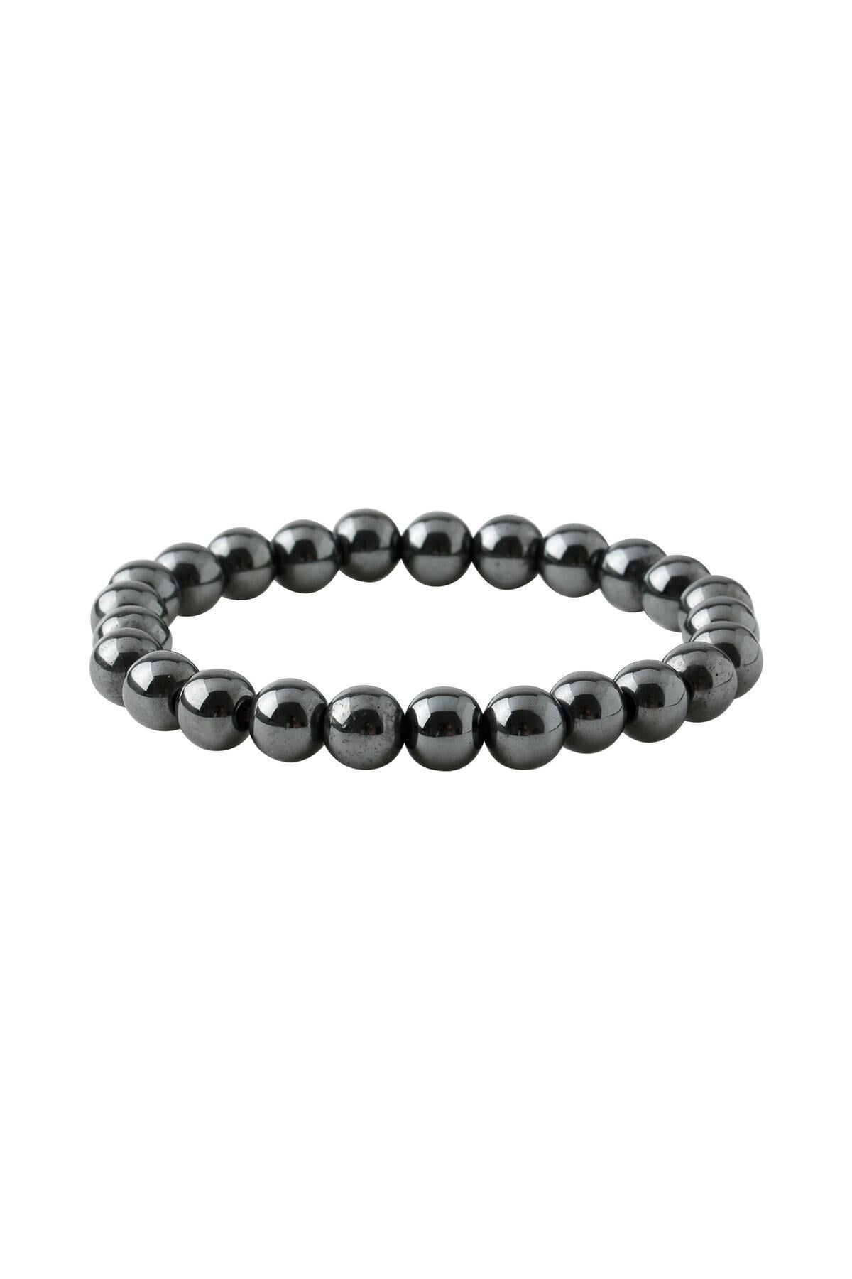 Hematit 8mm Doğal Taş Bileklik