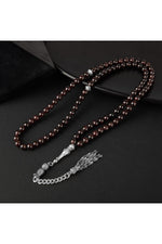 Bordo Granat Lal Doğal Taş Tesbih 99luk - 6mm