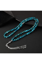 Mavi Apatit Doğal Taş Tesbih 99luk - 6mm