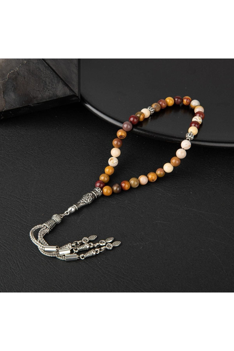 Jasper Doğal Taş Tesbih 33lük - 6mm