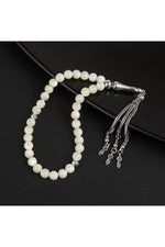 Sedef Doğal Taş Tesbih 33lük - 8mm