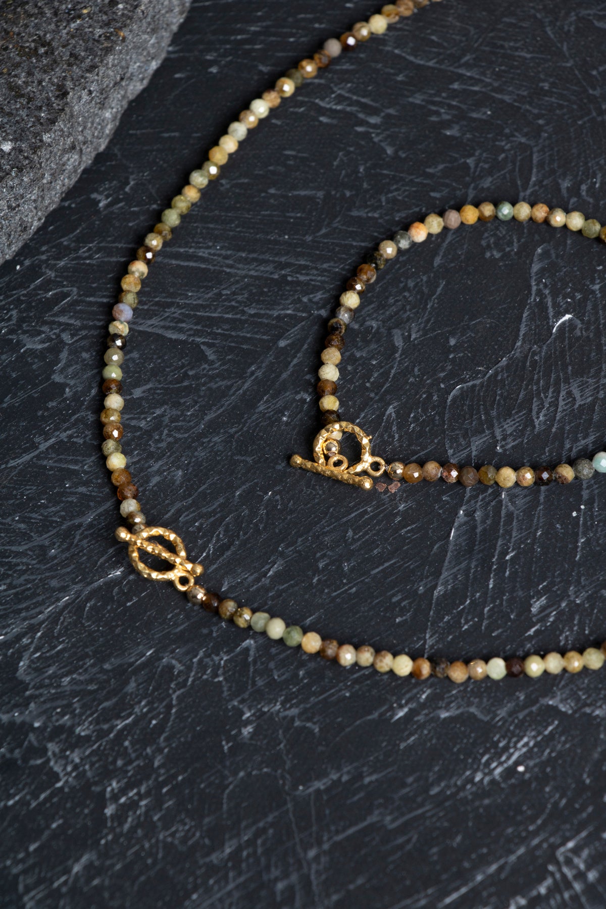 Sertifikalı Tsavorit Lal Altın Kaplama Gümüş Kapama Doğal Taş Set