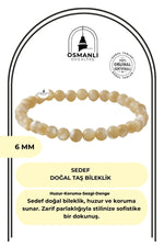 Sedef 6mm Doğal Taş Bileklik