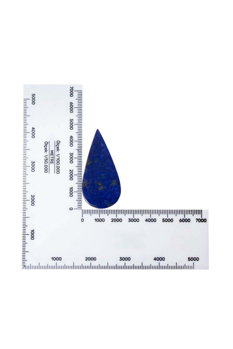 Sertifikalı Damla Lapis Lazuli Kabaşon (S.K:315)