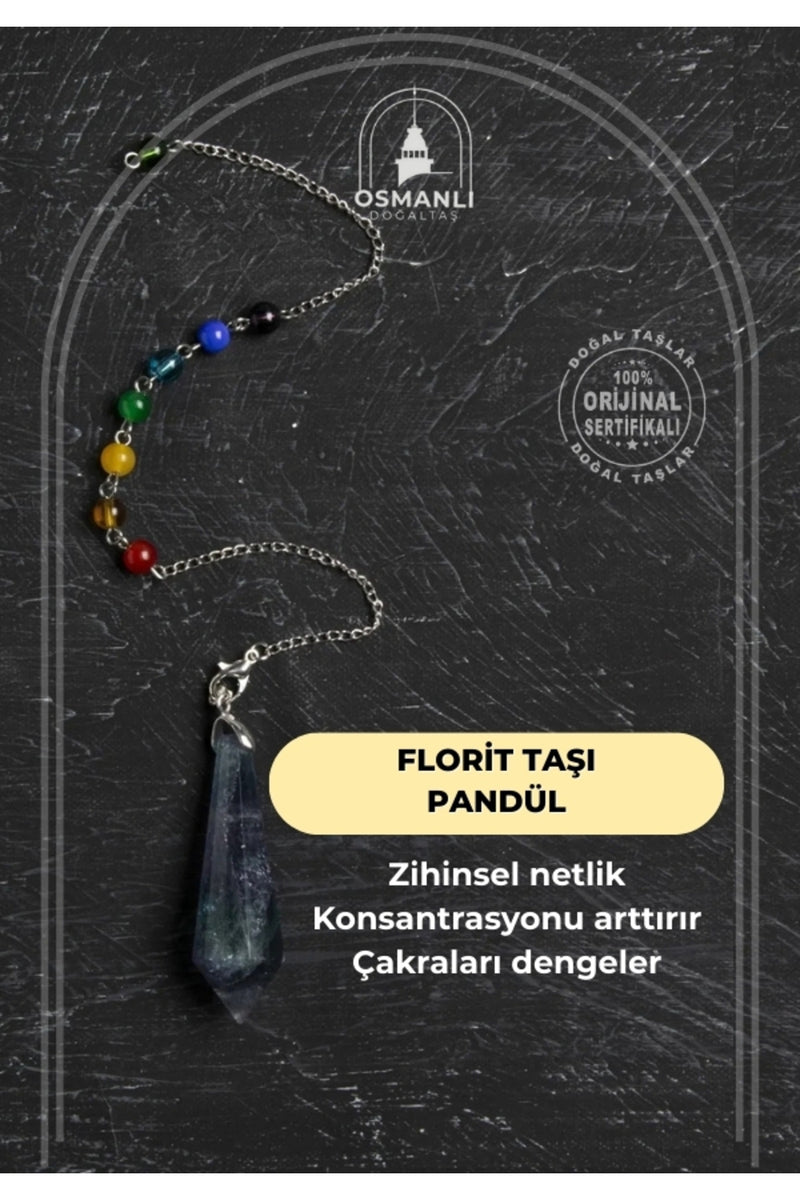 Osmanlı Doğal Taş Sertifikalı Florit Pandül