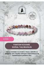 Fantom Kuvars 6mm Doğal Taş Bileklik