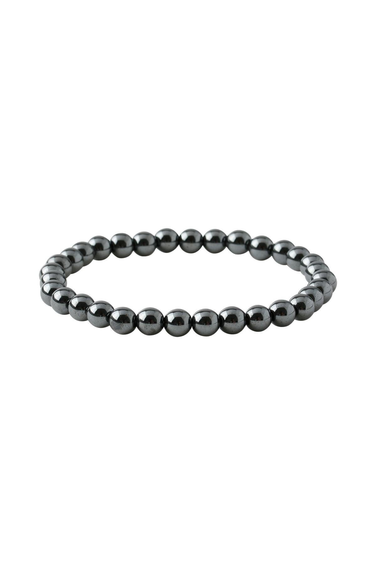 Hematit 6mm Doğal Taş Bileklik