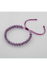 Ametist 3-4mm Çift Sıra Doğal Taş Bileklik